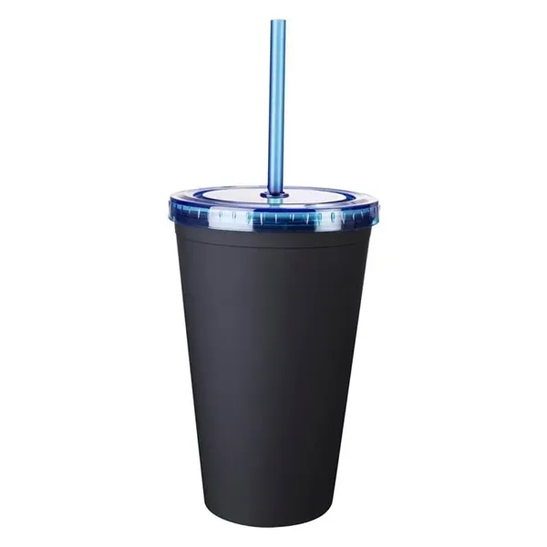 Blue color option for 16 Oz. Newport Tumbler With Straw