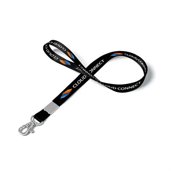 White color option for 1/2" Dye Sublimated Lanyard