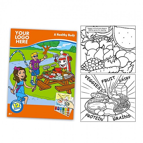 Photo of Health Care Themed Watercolor Paint Book