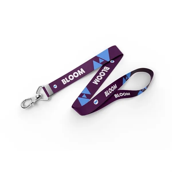 White color option for 3/4" Dye Sublimated Lanyard
