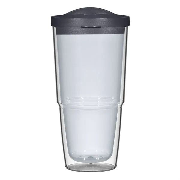 Clear color option for 24 Oz. Biggie Tumbler With Lid