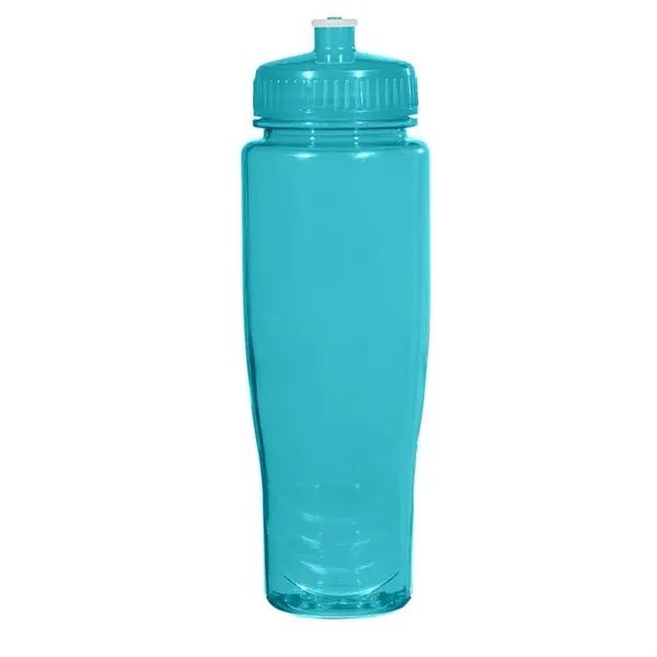 Translucent Aqua color option for Poly Clean 28 Oz. Plastic Bottle
