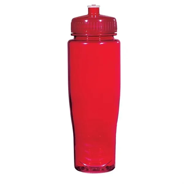 Translucent Red color option for Poly Clean 28 Oz. Plastic Bottle