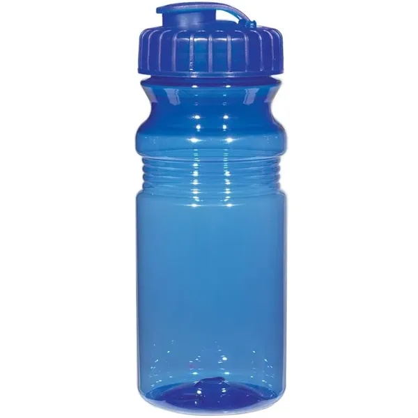 Translucent Blue color option for Poly Clear 20 Oz. Fitness Bottle With Super Sipper Lid