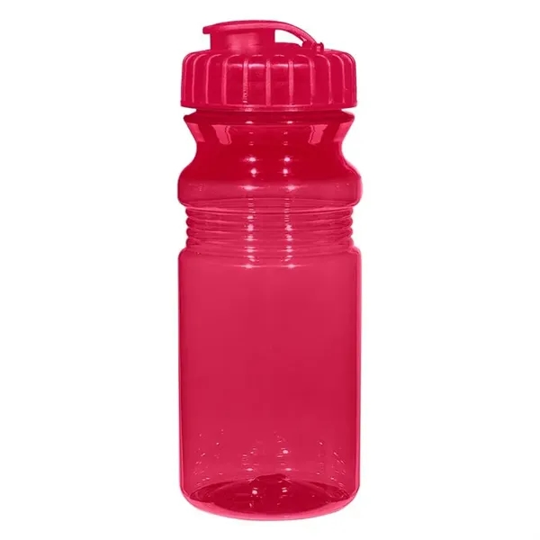 Translucent Red color option for Poly Clear 20 Oz. Fitness Bottle With Super Sipper Lid
