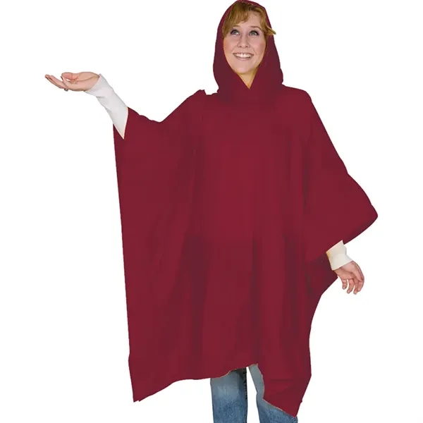 Cardinal color option for 8 Mm Lightweight Budget Boosters Adult Rain Poncho