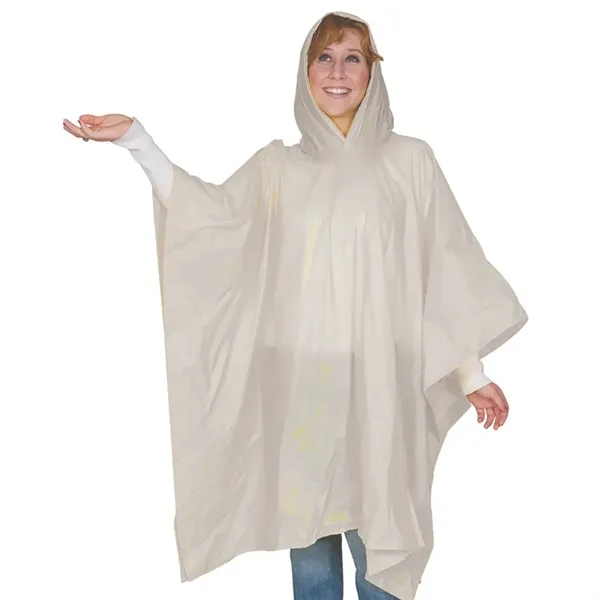 Clear color option for 8 Mm Lightweight Budget Boosters Adult Rain Poncho