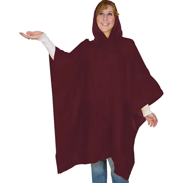 Maroon color option for 8 Mm Lightweight Budget Boosters Adult Rain Poncho