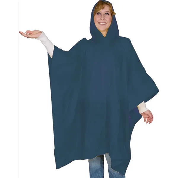Navy color option for 8 Mm Lightweight Budget Boosters Adult Rain Poncho