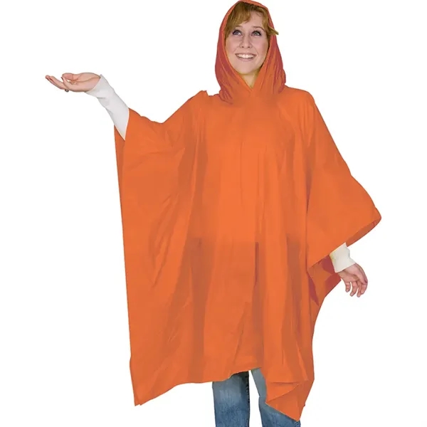 Orange color option for 8 Mm Lightweight Budget Boosters Adult Rain Poncho