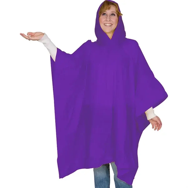 Purple color option for 8 Mm Lightweight Budget Boosters Adult Rain Poncho