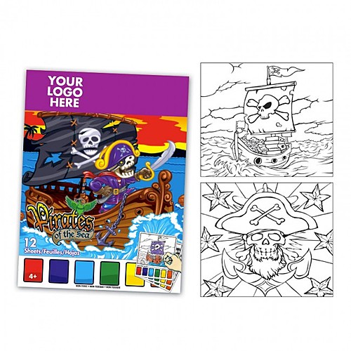 Photo of Pirate Themed Watercolor Paint Book