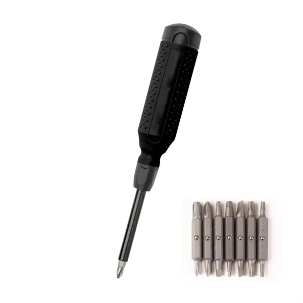 Black With Gray color option for Mega Pro 15 In 1 Multi Bit Screwdriver