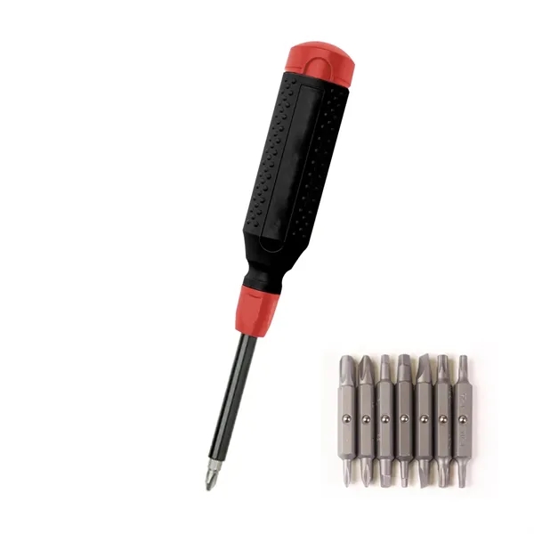 Black With Red color option for Mega Pro 15 In 1 Multi Bit Screwdriver