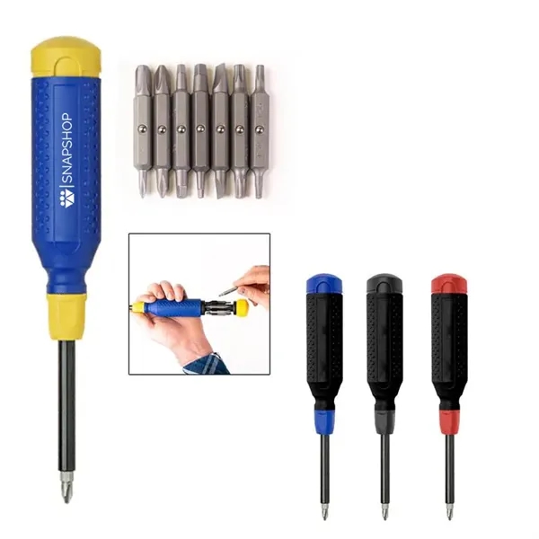 Blue With Yellow color option for Mega Pro 15 In 1 Multi Bit Screwdriver