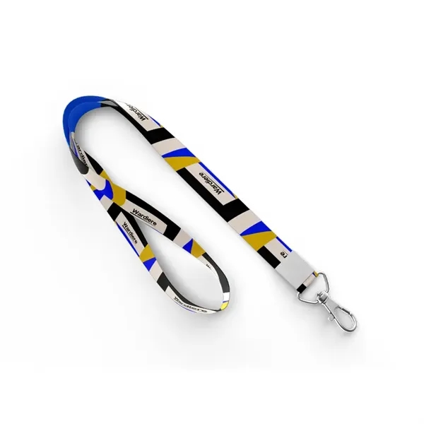 White color option for 5/8" Dye Sublimated Lanyard