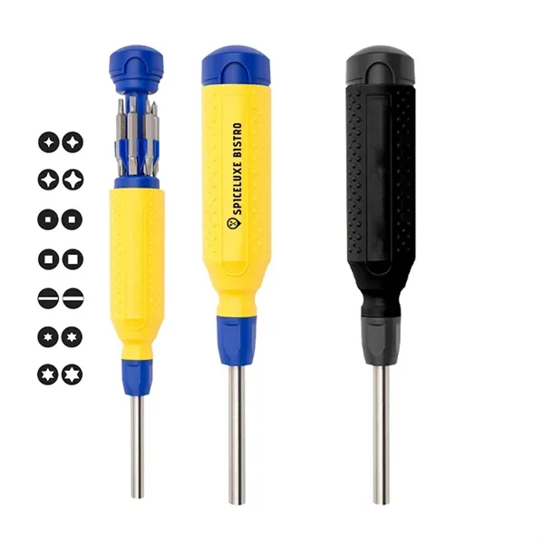 Yellow With Blue color option for Mega Pro Stainless Steel Screwdriver