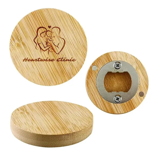 Main photo of Bamboo Bottle Opener Magnet