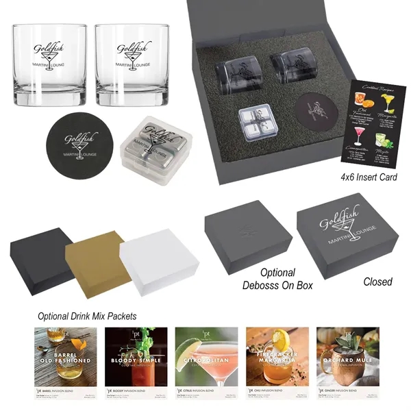 Silver With Clear color option for Whiskey Kit