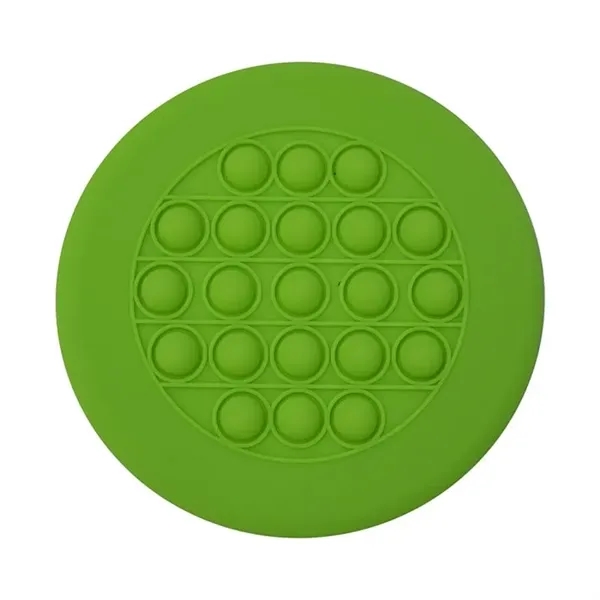 Lime Green color option for Push Pop Stress Reliever Flying Disc