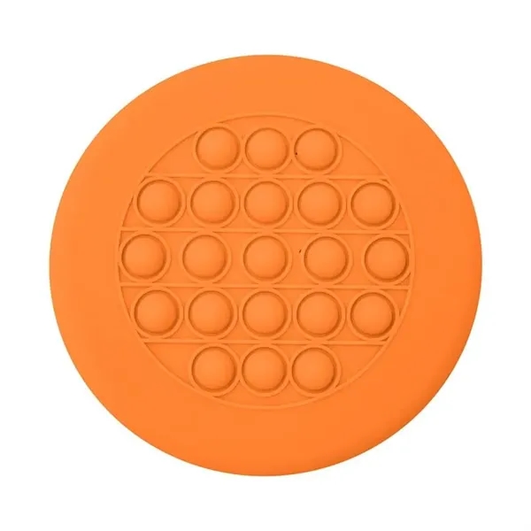 Orange color option for Push Pop Stress Reliever Flying Disc