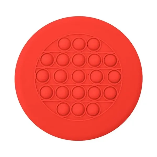 Red color option for Push Pop Stress Reliever Flying Disc