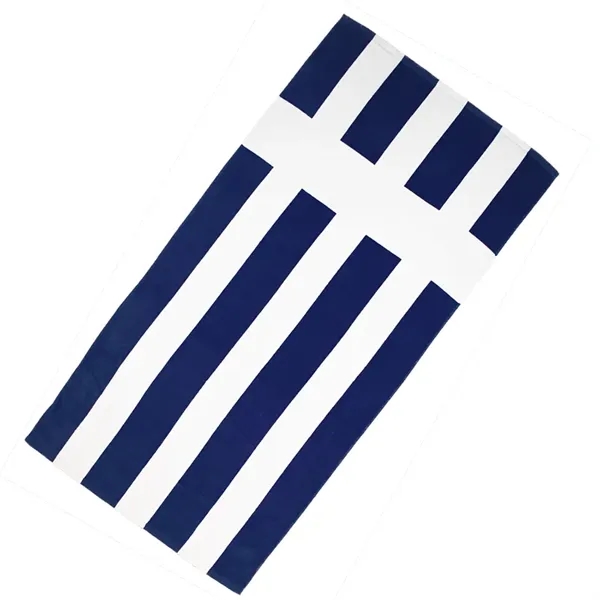 Navy/White color option for Cabana Rugby Towel