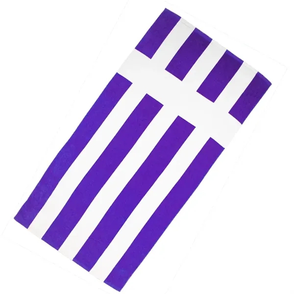Purple/White color option for Cabana Rugby Towel