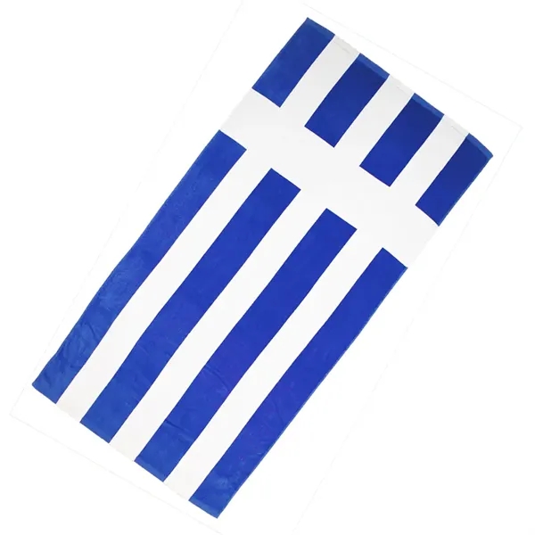 Royal/White color option for Cabana Rugby Towel