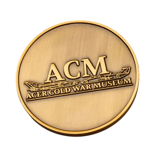 Photo of 2.5" Brass No Color Fill Challenge Coins