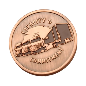 Photo of 1.5" Brass No Color Fill Challenge Coins