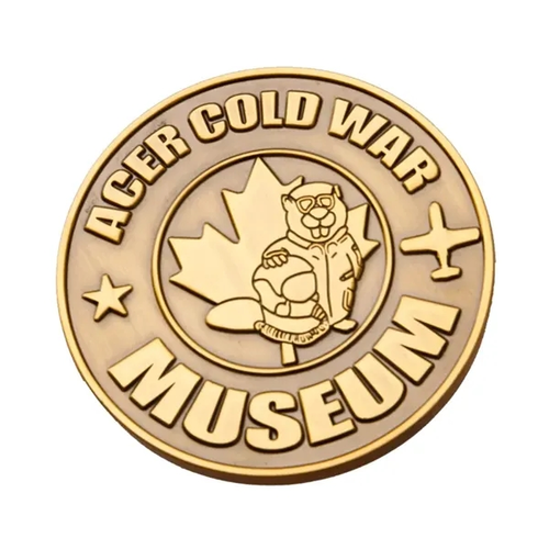 Photo of 2.25" Brass No Color Fill Challenge Coins