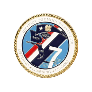 Photo of 3" Zinc 4 Colors 2 Sided Challenge Coins