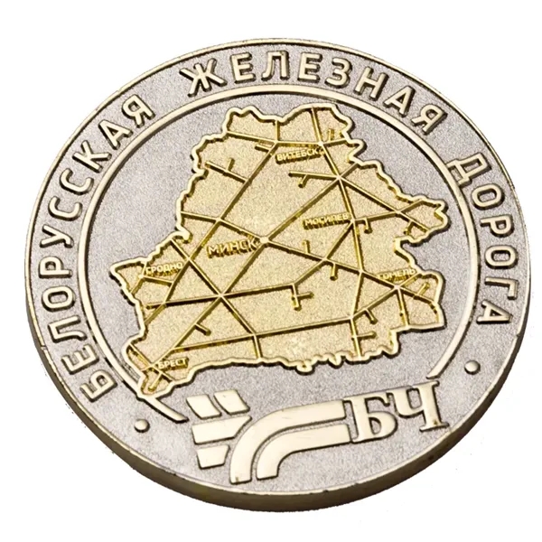 Silver color option for 3" Zinc No Color Fill Challenge Coins