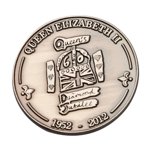 Photo of 2.5" Zinc No Color Fill Challenge Coins