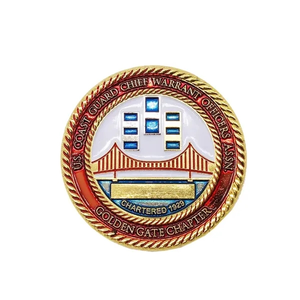 Photo of 2.5" Zinc No Color Fill Challenge Coins