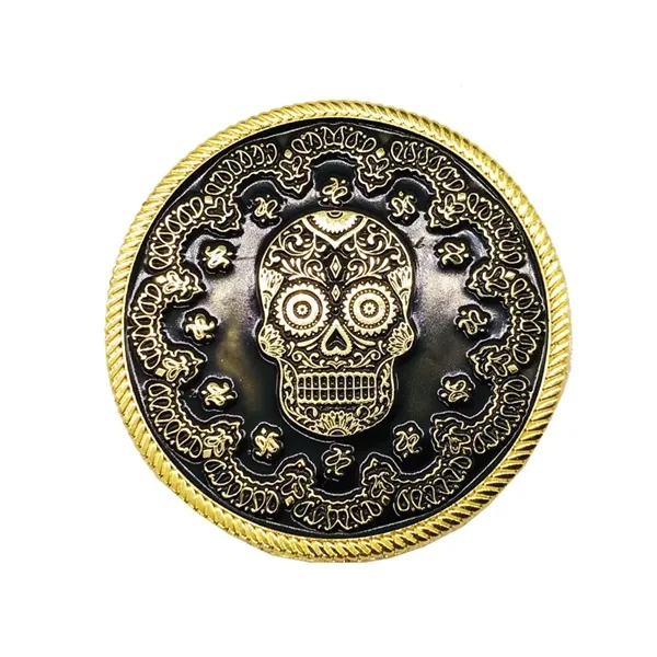 Silver color option for 2" Zinc 4 Colors 2 Sided Challenge Coins