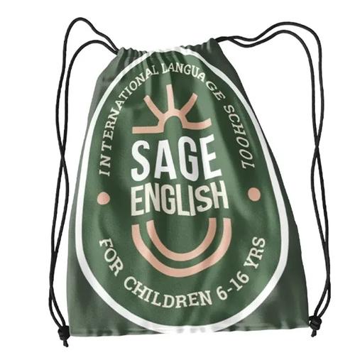 Photo of 12" X 16" Full Color Polyester Drawstring Bag