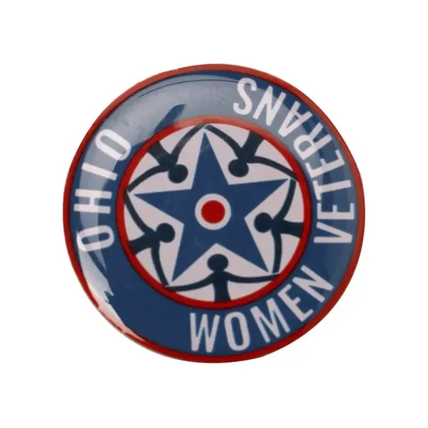 Plate Options Gold color option for Offset Printed Lapel Pins 2"