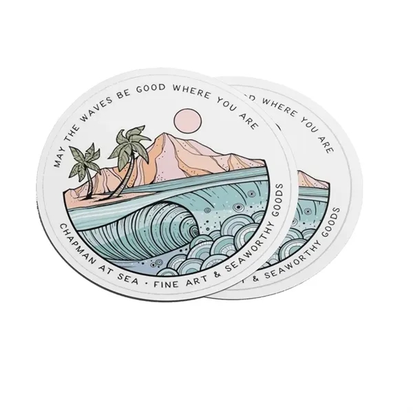 Clear color option for Custom Kiss   Cut Sticker Clear 3x3