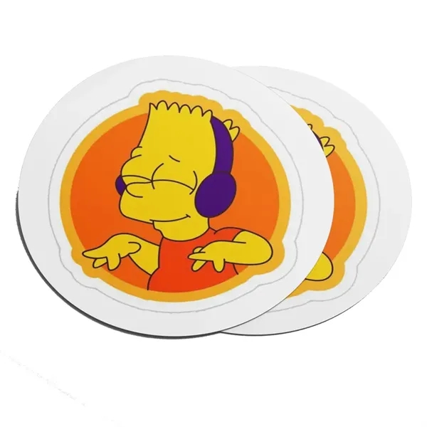 Clear color option for Custom Kiss   Cut Sticker Clear 4x4