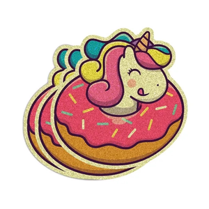 Photo of Custom Die   Cut Glitter Stickers 4x4