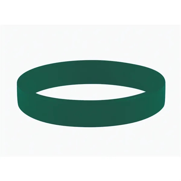 Forest Green color option for 1/2" Embossed Printed Silicone Wristband