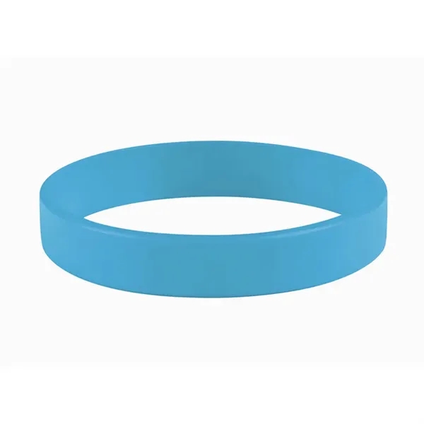 Light Blue color option for 1/2" Embossed Printed Silicone Wristband