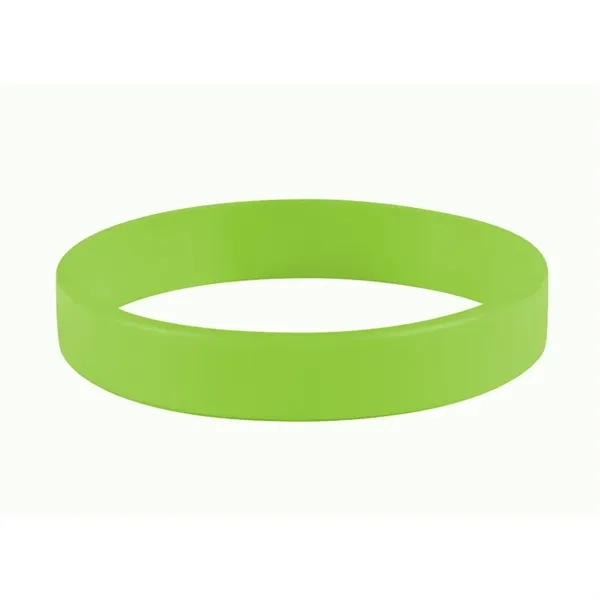 Lime Green color option for 1/2" Embossed Printed Silicone Wristband