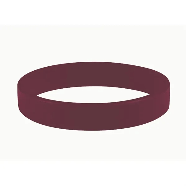 Maroon color option for 1/2" Embossed Printed Silicone Wristband