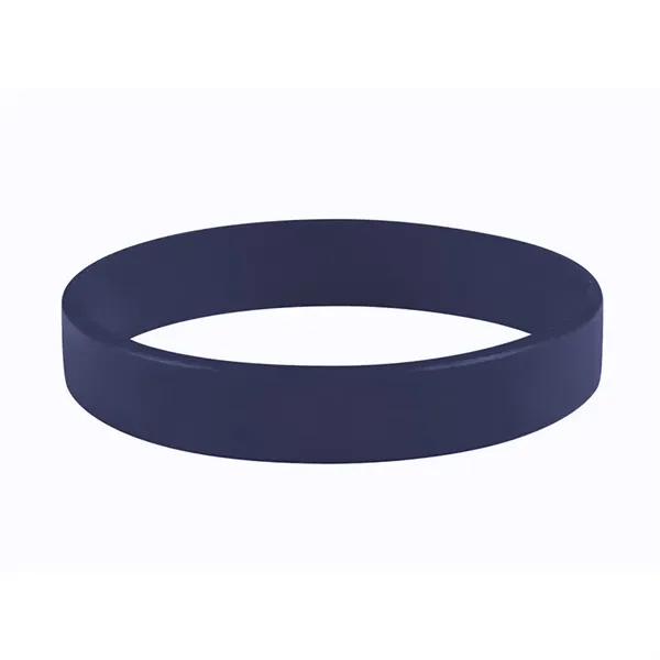 Navy Blue color option for 1/2" Embossed Printed Silicone Wristband