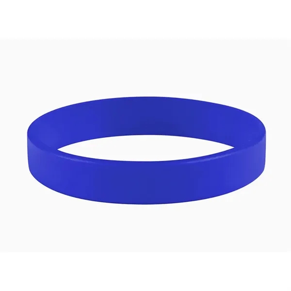 Reflex Blue color option for 1/2" Embossed Printed Silicone Wristband