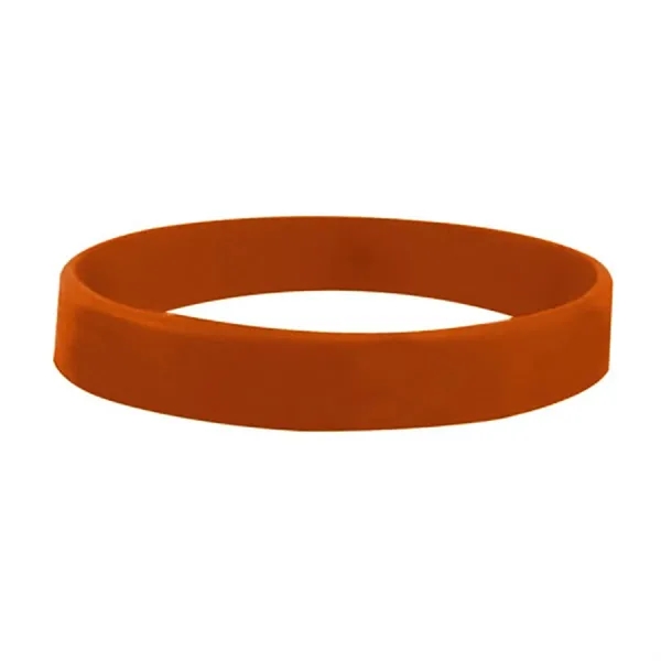 Texas Orange color option for 1/2" Embossed Printed Silicone Wristband