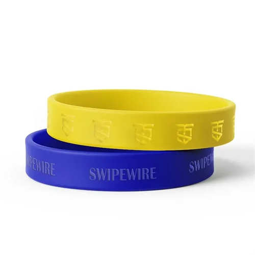 Main photo of 1/2" Embossed Printed Silicone Wristband